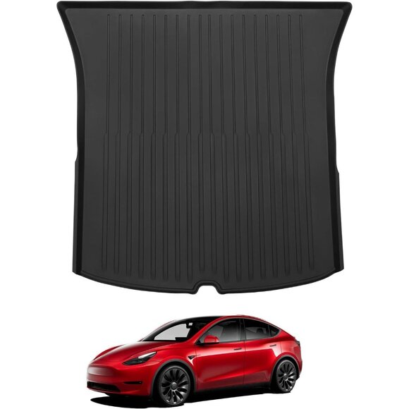 BASENOR Cargo Liner for Tesla Model Y 2020-2024 All-Weather Trunk Mat TPE Black - Picture 1 of 8